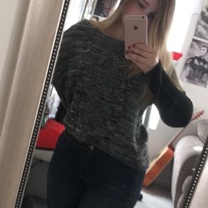 Grey & Black Chunky Oversized Sweater